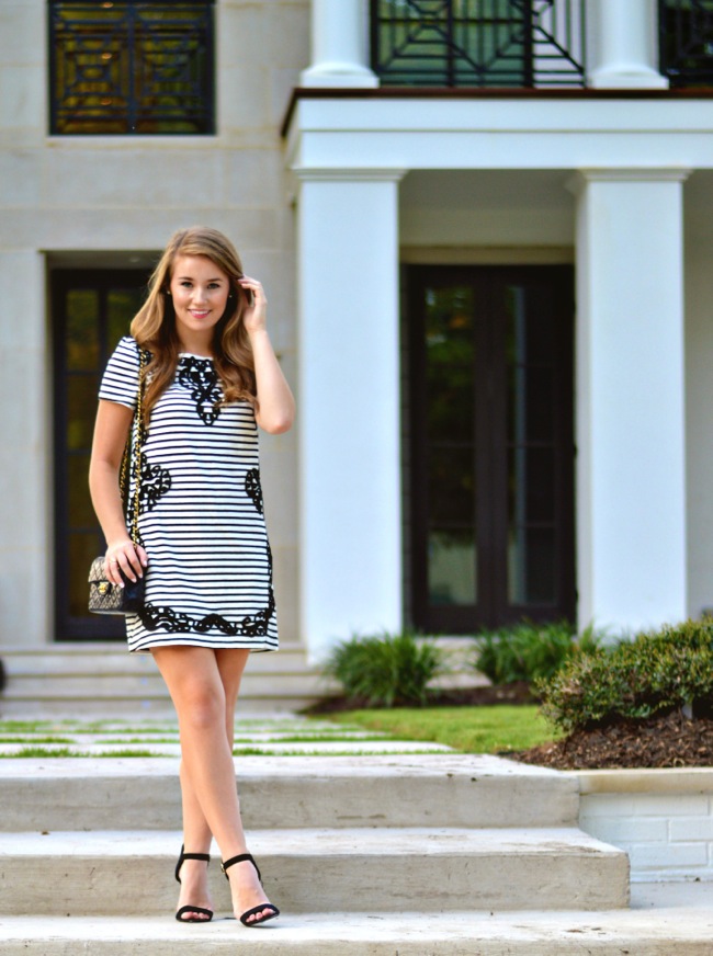 anthropologie striped dress, fall dresses, preppy fall dress, preppy southern style blog, preppy southern style